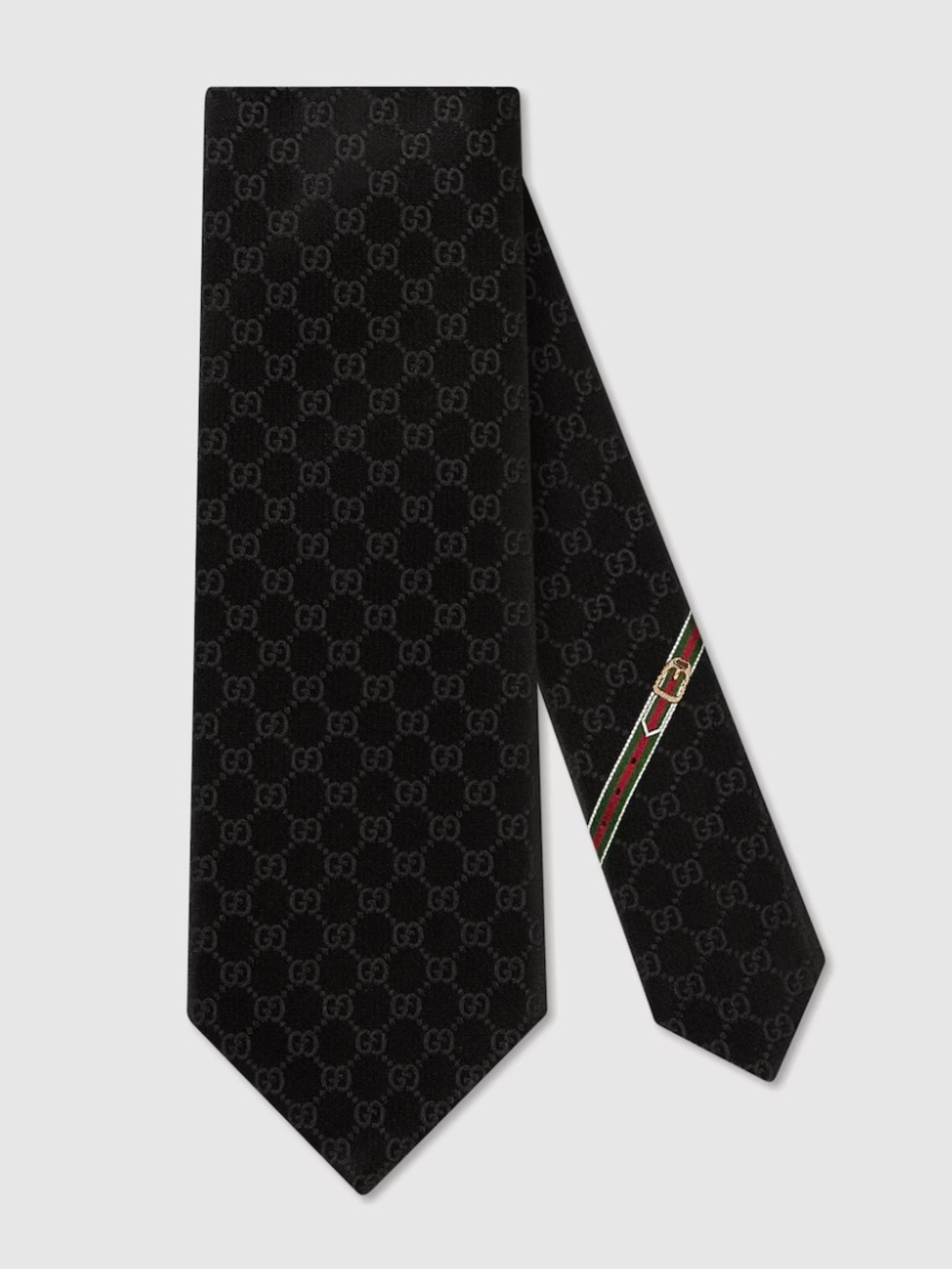 Gucci NWOT Black GG Silk Tie